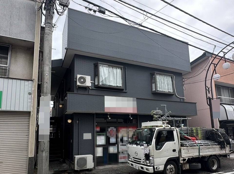 相模原市のY様SK・R集合住宅、外壁リフレッシュ工事、昨日の作業内容は足場の解体です。